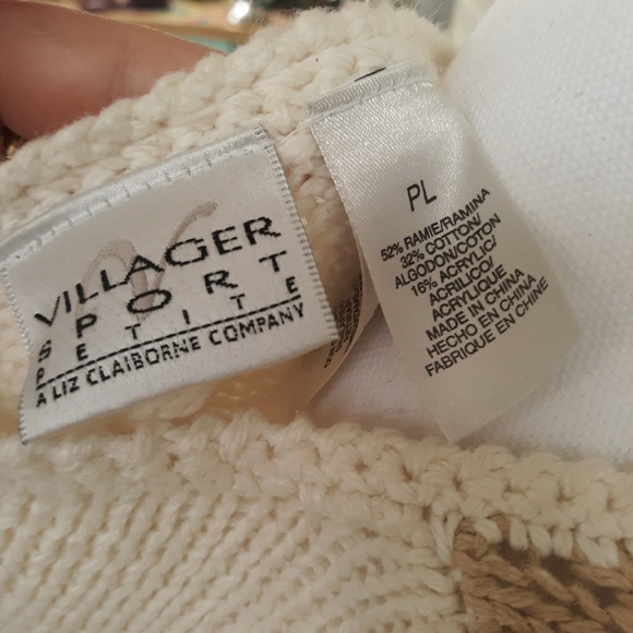 Liz Clairborne Sport Vintage Patchwork Sweater - Picture 5 of 5